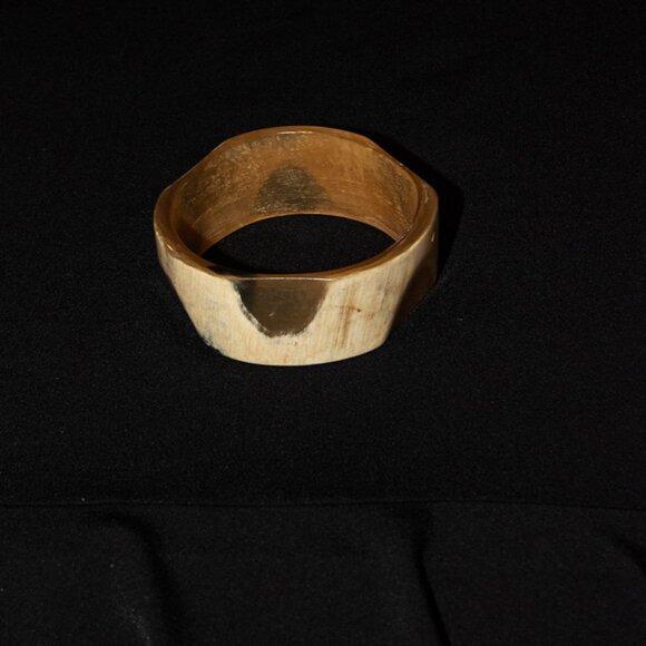 Vintage Water Buffalo Horn Cuff Bracelet - Picture 1 of 5